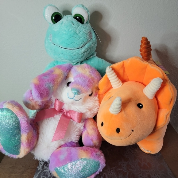 Other - Plush Bundle Bunny Frog Dinosaur